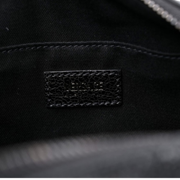 BNWT Versace Metallic Calfskin Virtus Bowling Bag! - Picture 2 of 7